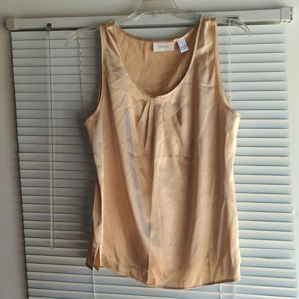 Chico's gold tank top - Picture 1 of 5